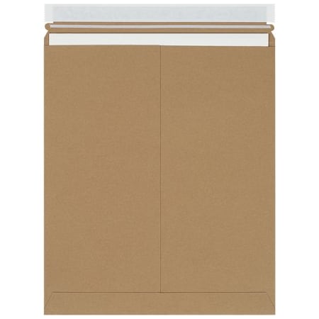 Bsc Preferred 12 3/4 x 15'' Kraft Self-Seal Stayflats Plus Mailers, 100PK BUY00017635